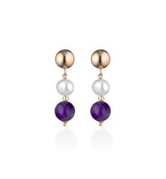 Pendientes Lelune Mujer LELUNE GLAMOUR in Plata Perla LGEA437.3